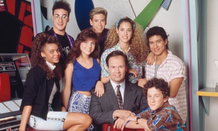 The cast of Saved by the Bell in at The Max diner
