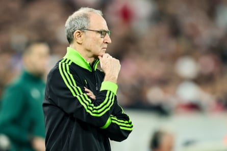 Martin O’Neill on the touchline during Celtic’s 1-0 win in Stuttgart in their Europa League playoff second leg match