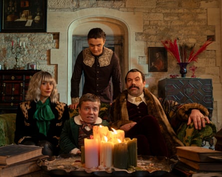 Sian Clifford, Lenny Rush, Gabriel Nagy and Tom Davis in The Reluctant Vampire.