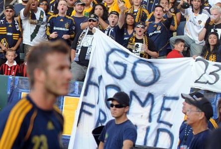 David Beckham was subject to the ire of sections of the LA Galaxy’s fans