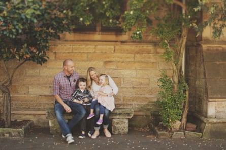 Hannah and Matt Richell with their children in 2012