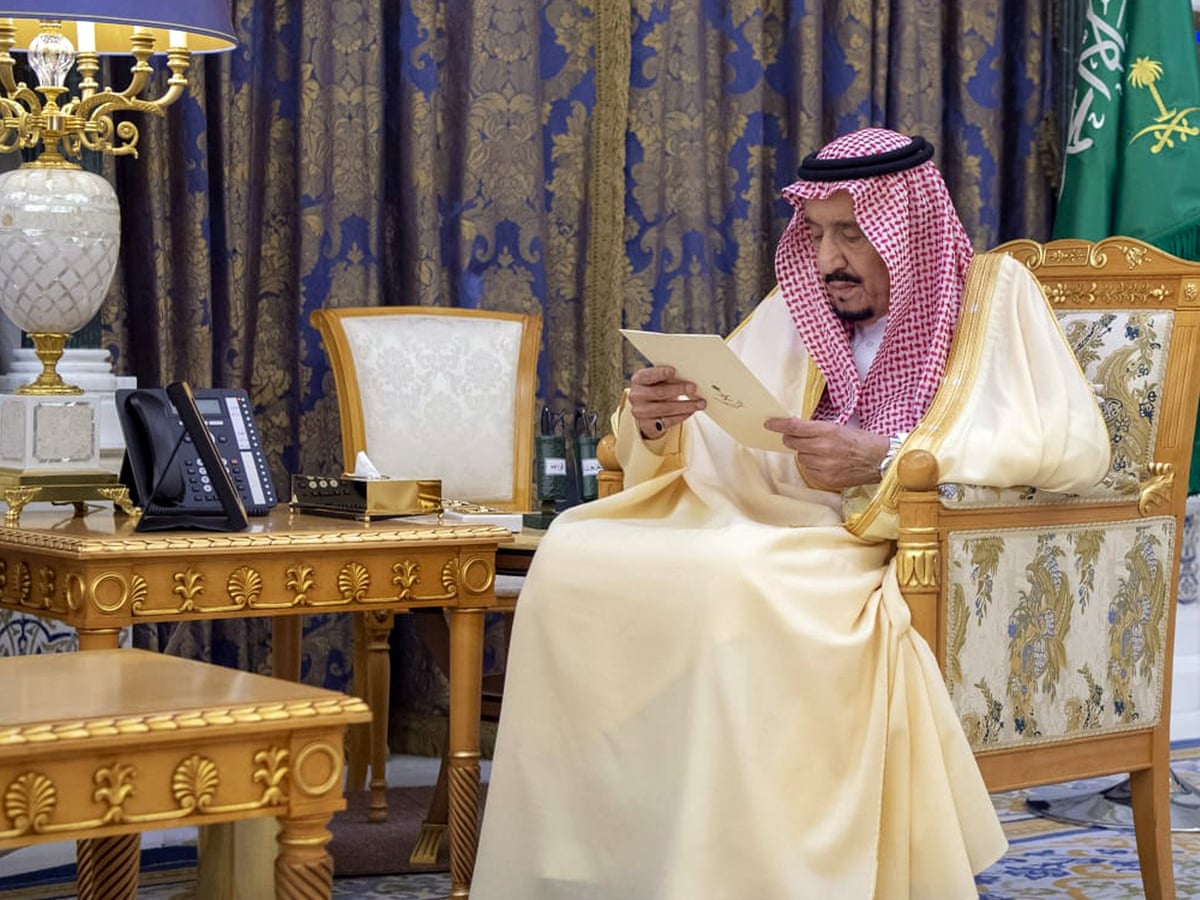 Saudi Arabia Releases Images Of King Salman After Purge Of Royals World News The Guardian