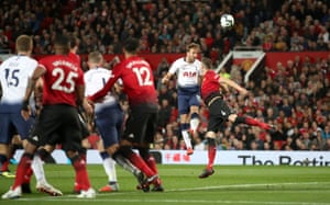 Harry Kane plants his header into the top-left corner.