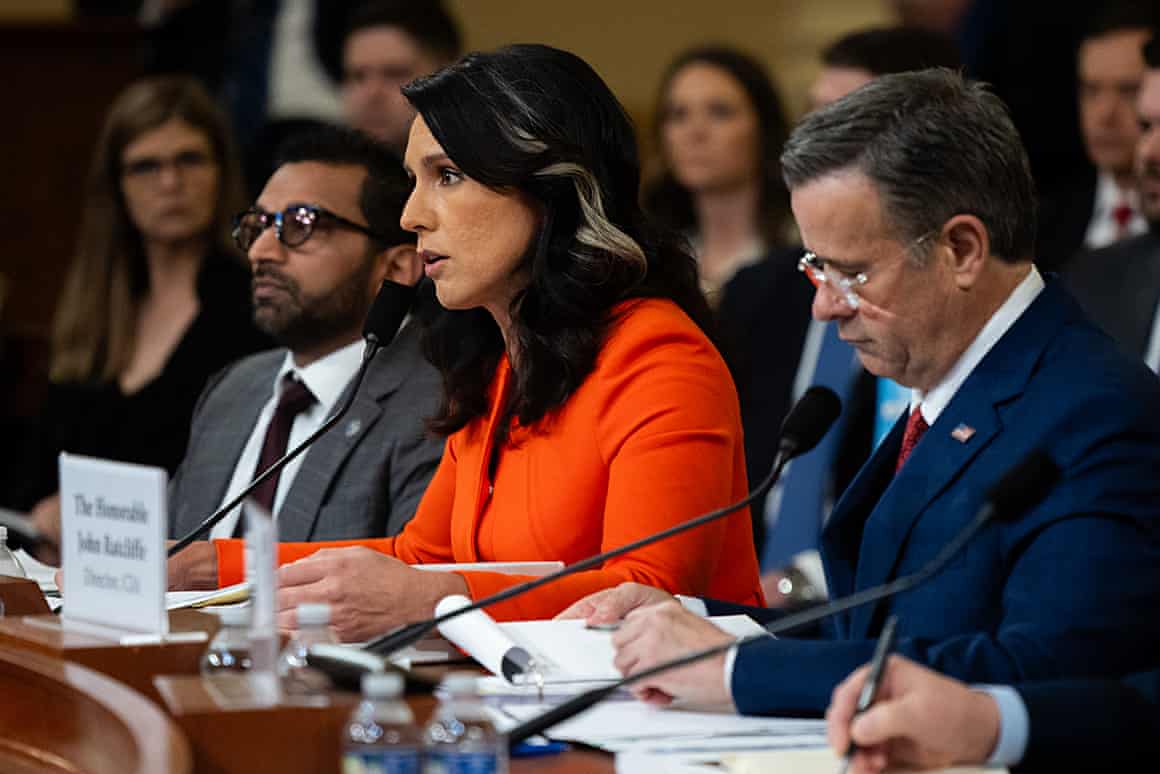 Trump administration officials at a House hearing on Capitol Hill in Washington DC on Wednesday.