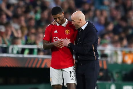 Marcus Rashford and Erik Ten Hag