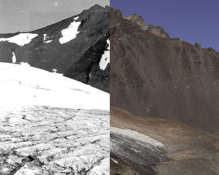 Image accompanying the story: The US west has lost nearly 300 glaciers since the 1960s. Climate crisis is drastically shrinking what’s left