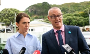 Prime Minister Jacinda Ardern and health minister Dr David Clarke
