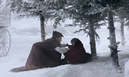 Snowy Victorian scene for christmas ad