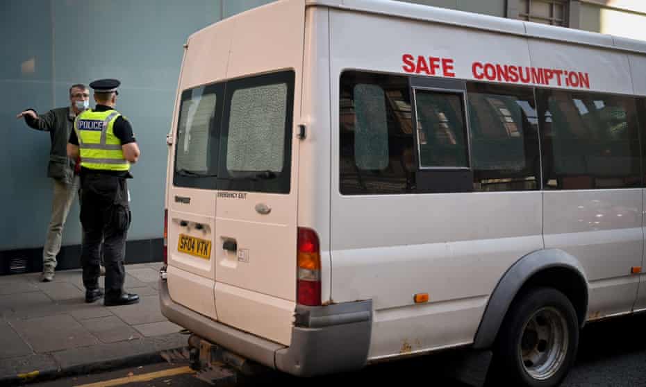 Peter Krykant's safe drug use van
