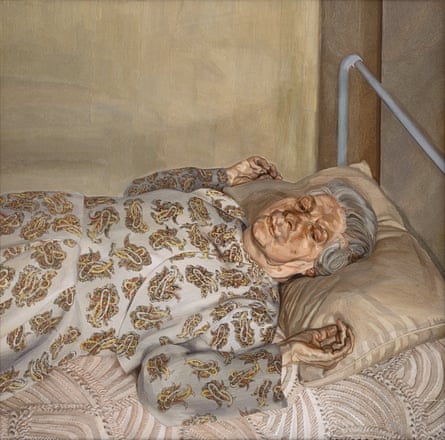 The Painter’s Mother Resting I, 1975-76, by Lucian Freud.