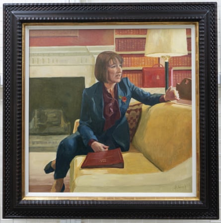 Oil painting of Rachel Reeves