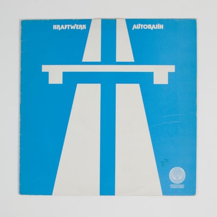 Vinyl artwork for Kraftwerk's 1974 album Autobahn.