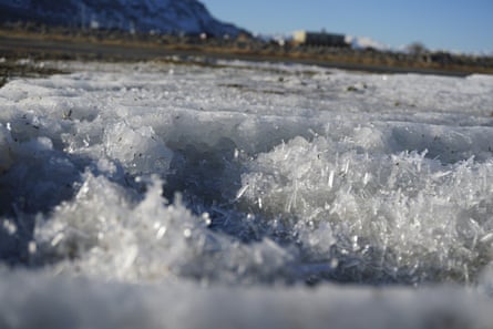 Rare salt formations are being documented for the first time along the shores of the Great Salt Lake in Utah.