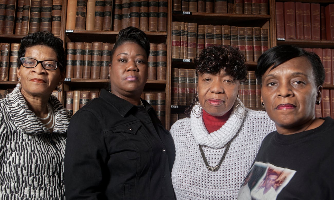Mothers of the Movement … Geneva Reed-Veal, Sybrina Fulton, Gwen Carr and Valerie Bell, pictured at the Oxford Union.