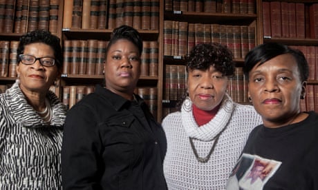 Mothers of the Movement ⌠Geneva Reed-Veal, Sybrina Fulton, Gwen Carr and Valerie Bell, pictured at the Oxford Union.