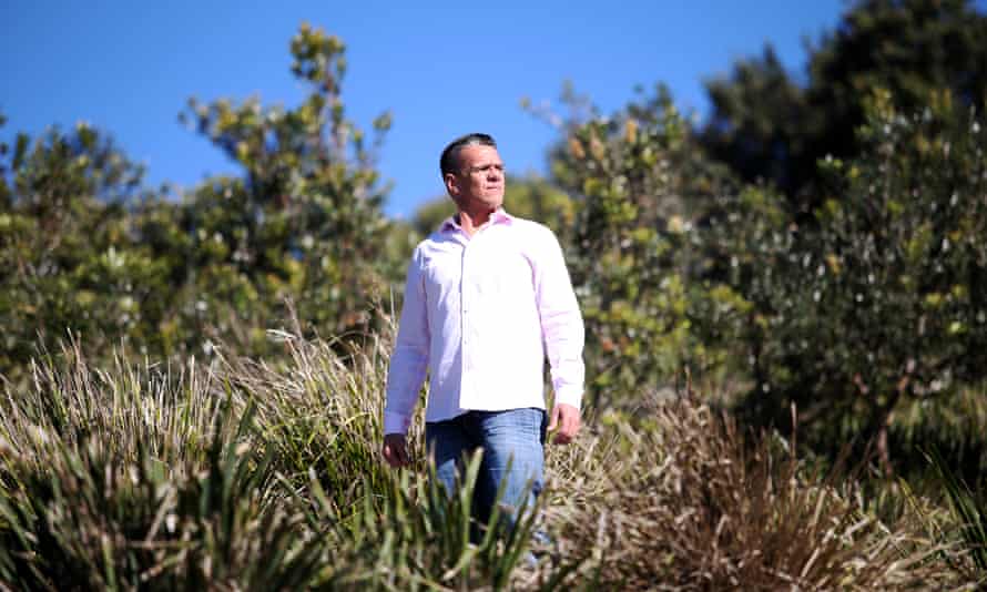 Adam Savage, child sexual abuse victim, in King Edward Park in his home town of Newcastle