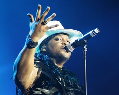 D’Angelo performing at the Byron Bay Bluesfest in New South Wales, Australia, in 2016.