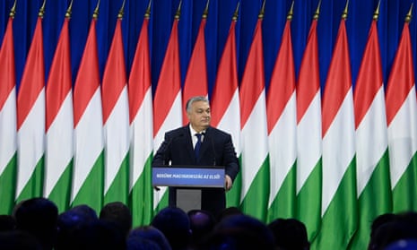 Hungarian Prime Minister Viktor Orbán delivers his annual ‘State of Hungary’ address in Budapest.