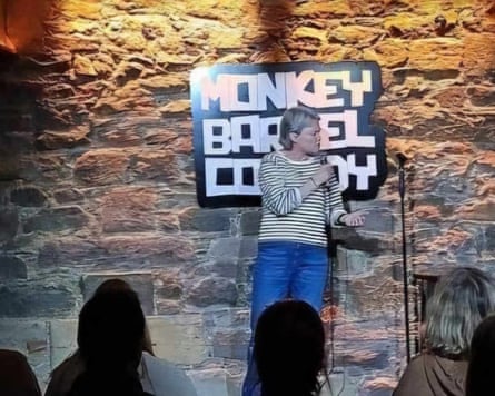 Hughes performing at Monkey Barrel, Edinburgh.