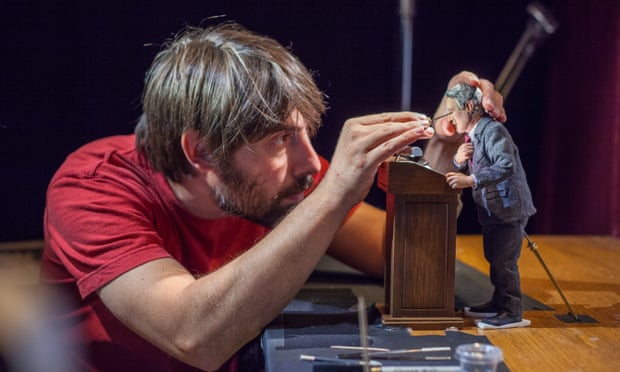 On the set of the animated stop-motion film, Anomalisa, by Paramount Pictures