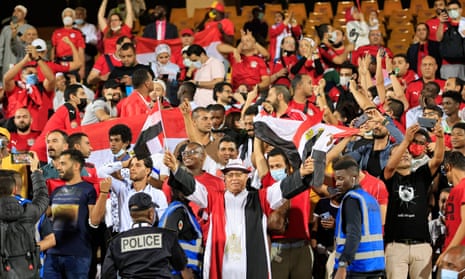 Egypt fans ahead of kick-off.