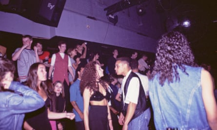 Clubbers at the Hacienda nightclub, Manchester, circa 1995.