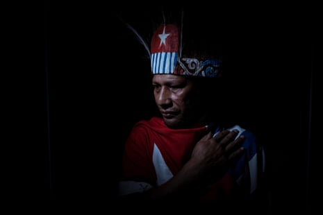 Yudha Korwa fled West Papua and came to Australia in 2006 after a massacre by the Indonesian military. 
