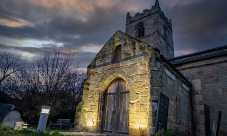 St Wilfrid’s church by night.