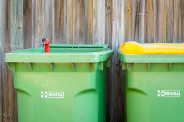 Turkey in a green bin