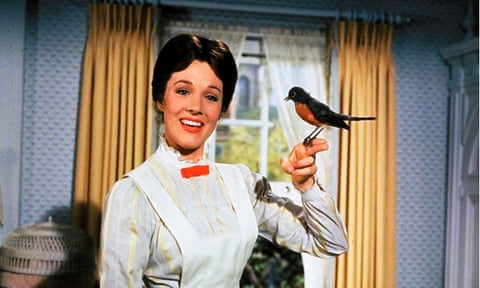 Julie Andrews in Mary Poppins (1964).