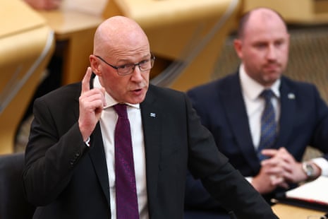 John Swinney at FMQs today.