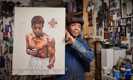 Tam Joseph at his studio in Walthamstow, London.