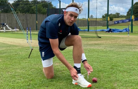 Stuart Broad has been England’s leading wicket-taker in the past 12 months but is likely to step aside so Mark Wood can partner Jofra Archer.
