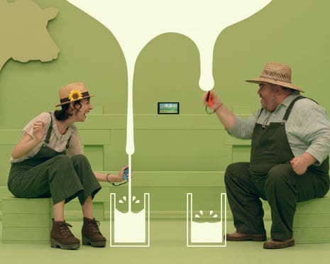 Udderly addictive ... one of the many mini-games making up Nintendo’s 1-2 Switch.