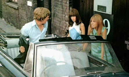Birkin, right, with David Hemmings and Gillian Hills in Blow-Up.