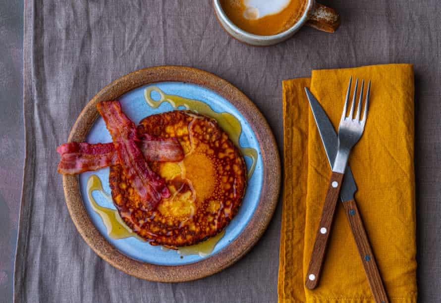 Nigella Lawson’s American breakfast pancakes.