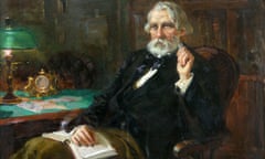 A reproduction of a portrait of Ivan Turgenev by A I and L I Kurakovs Turgenev Library<br>B94G4C A reproduction of a portrait of Ivan Turgenev by A I and L I Kurakovs Turgenev Library