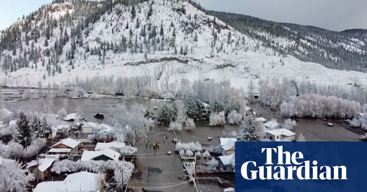 Aerial footage shows aftermath of catastrophic floods that hit British Columbia – video