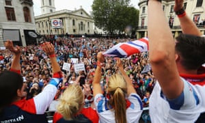The London 2012 victory parade for Team GB and Paralympics GB athletes through central London on 10 September 2012.
