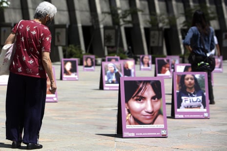 Tribute to victims of femicide in Medellín