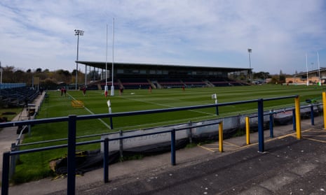 A general view of Castle Park, home of Doncaster Knights.