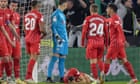 Sevilla’s derby with Betis abandoned after player is struck by missile