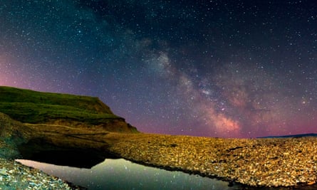 The Milky Way over Compton Bay, Isle of Wight.