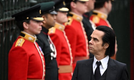 Nick Cave attending King Charles’s coronation.