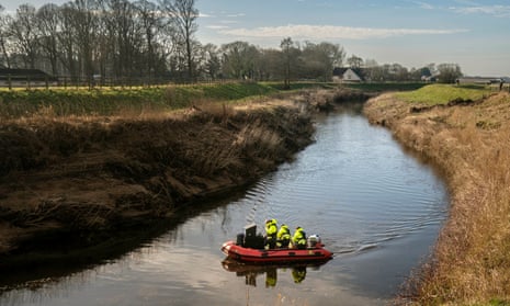 The team at Specialist Group International searching the River Wyre.
