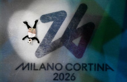 Mikhail Shaidorov dressed as a panda at a memorable ice skating gala