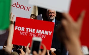 Jeremy Corbyn, the leader of Britain's opposition Labour party, attends a campaign event in York.