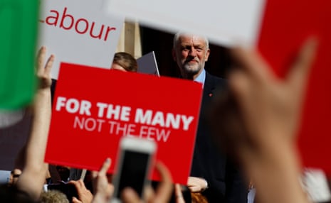 Jeremy Corbyn, the leader of Britain’s opposition Labour party, attends a campaign event in York.