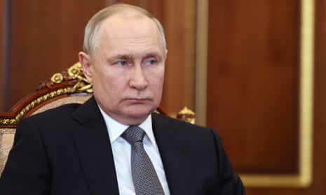 Vladimir Putin at the Kremlin in Moscow