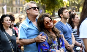 Jimmy Barnes attended the Sydney rally calling for refugees to be brought to Australia.